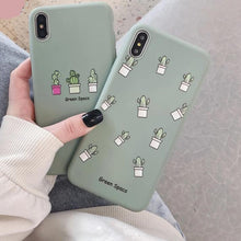 Load image into Gallery viewer, Looking for a cactus iPhone case? Get this one of a kind phone case that features the cactus highlight. Our high quality cactus inspired iPhone case