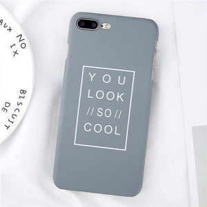 Black iPhone Case with Text