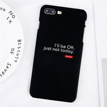 Load image into Gallery viewer, Black iPhone Case with Text