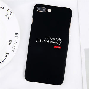 Black iPhone Case with Text