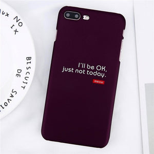 Black iPhone Case with Text