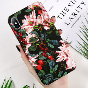 Flower Painted Phone Case For iPhone