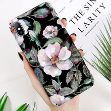 Load image into Gallery viewer, Flower Painted Phone Case For iPhone